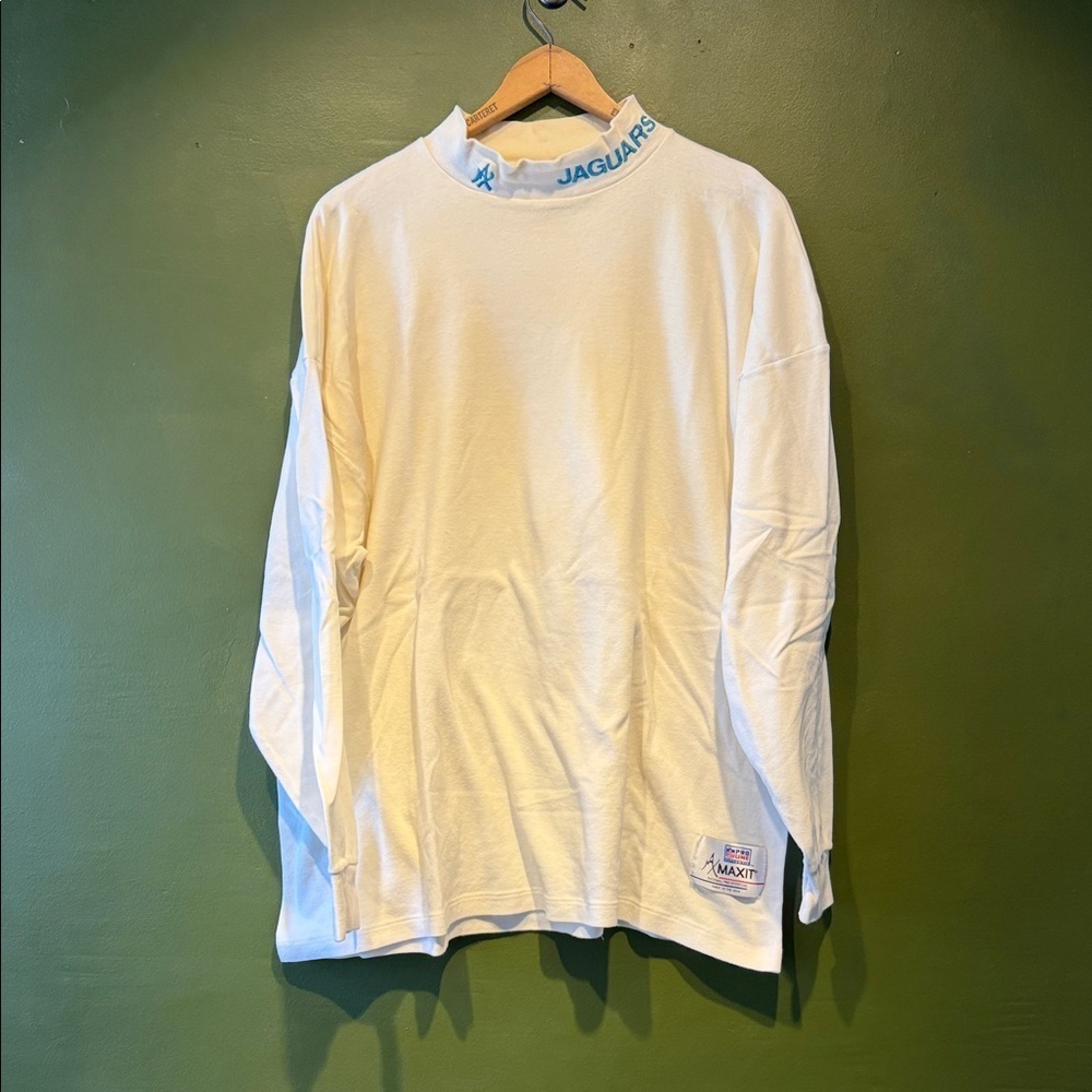 Vintage Jacksonville Jaguars White Thermal Long Sleeve Shirt